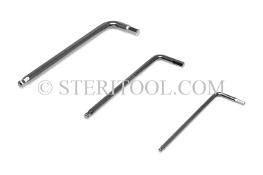 #41809_316 - 8.0mm Non-Magnetic Stainless Steel L Ball Hex Key. 316SS. ball hex, L, allen, stainless steel, non-magnetic, non magnetic, nonmagnetic